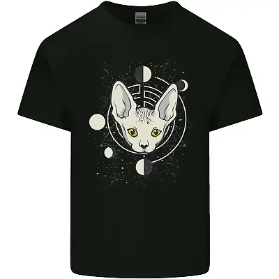 Buy Celestial Cat Moon Phases Mens Cotton T-Shirt Tee Top • 8.75£