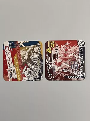 Buy My Hero Academia Art Paper Card Coasters Set Japanese Merch Bundle MHA All Might • 4£