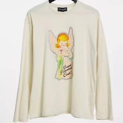 Buy New Girl Order Angel Slogan Long Sleeve Tshirt: • 15£
