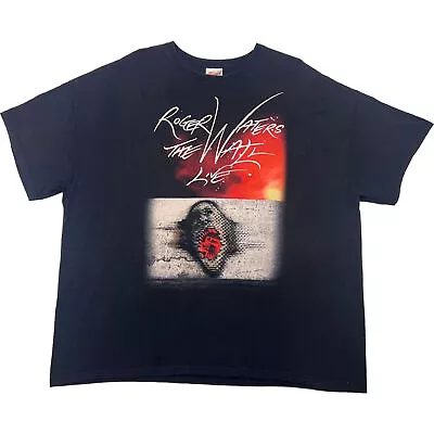 Buy Pink Floyd Roger Waters Hanes The Wall Live Tour 2012 Graphic T-shirt Black XXL • 37.99£