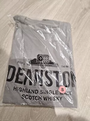 Buy Deanston Whisky T-shirt - Grey Size Small New • 4.50£