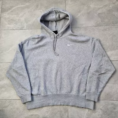 Buy Nike Hoodie Womens Size Medium Grey Sports Hooded Sweater Relaxed Loose Fit  • 14.99£