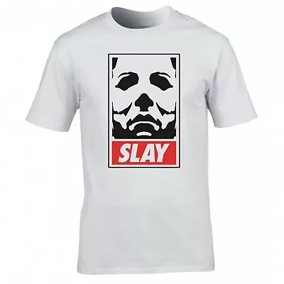 Buy Inspired By Halloween, Michael Myers, Obey  Slay  T-shirt • 12.99£