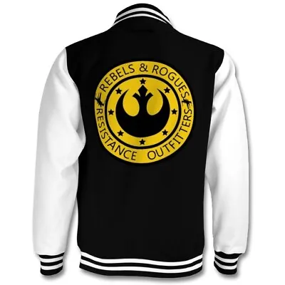 Buy STAR WARS Resistance Outfitters Rebels And Rogues Varsity Jacket College Coat • 48.99£