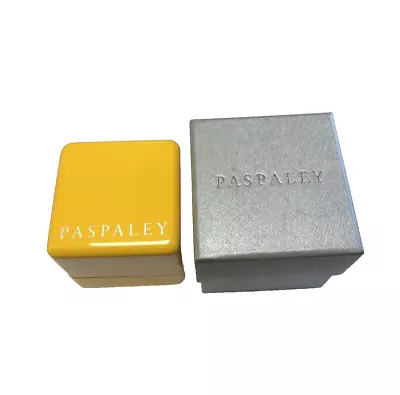 Buy Paspaley Empty Yellow Hard Shell Cube  Jewellery Box  • 135£