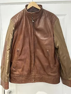 Buy Hugo Boss Tan Mens Leather Jacket • 80£