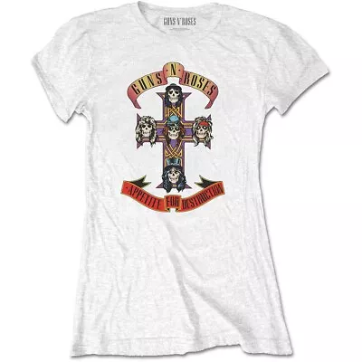 Buy Ladies Guns N' Roses Appetite For Destruction Official Tee T-Shirt Womens • 15.99£