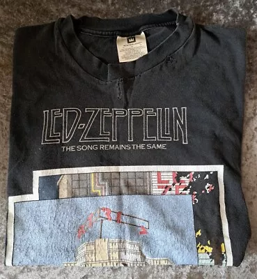 Buy LED ZEPPELIN T-Shirt VINTAGE Black XL The SONG Remains The SAME Winterland PROMO • 175£
