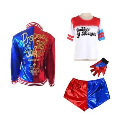 Buy Halloween Adult Harley Quinn Suicide Squad Costume Cosplay Fancy Dress Xmas • 19.99£