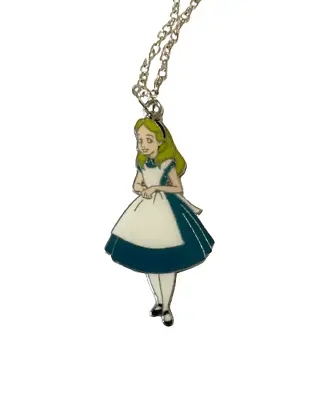 Buy Alice In Wonderland Enamel Pendants Charm Necklace Jewellery Neck Chain • 2.79£