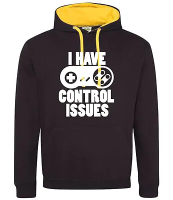 Buy Mens Gaming Hoodie Hoody Hooded Sweatshirt I Have Control Issues Gamer Gifts • 18.99£