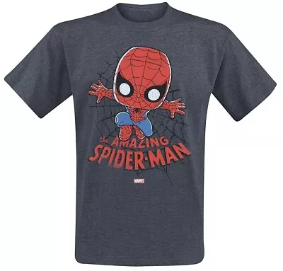Buy Marvel Funko Pop! Tee T-Shirt The Amazing Spider-Man Dark Grey Size  XL • 12£