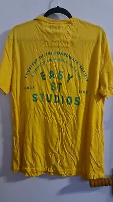 Buy V1 Mens Yellow Tokyo Short Sleeve T Shirt Vgc F&F L • 2.99£