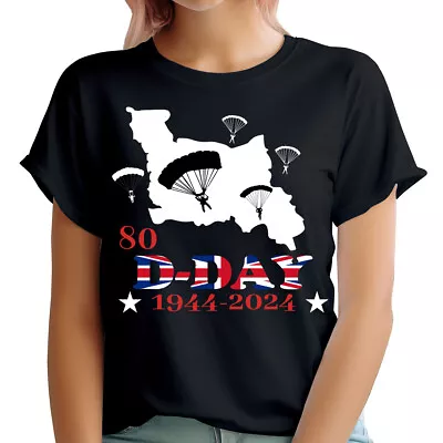Buy 80th Anniversary 1944-2024 UK Remembrance Day Historical Womens T-Shirts #U25JGW • 9.99£
