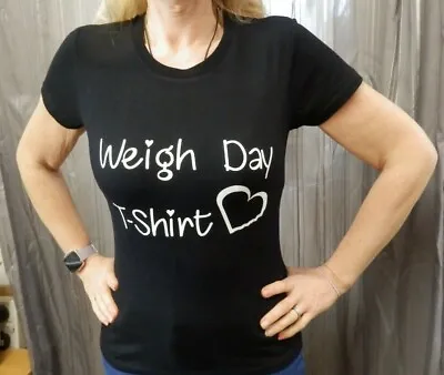 Buy Weigh Day T Shirt With Heart To Wear At Slimming World Weight Watchers Novelty • 8.78£
