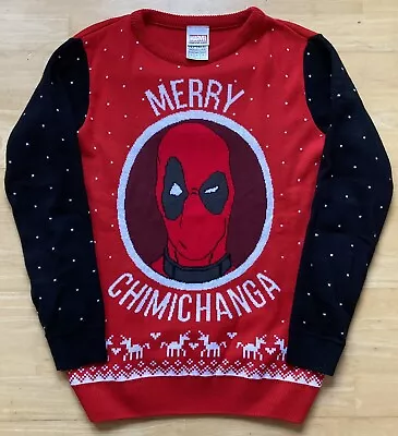 Buy Medium 41  Deadpool Merry Chimichanga Christmas Xmas Jumper Sweater By Numskull • 29.99£