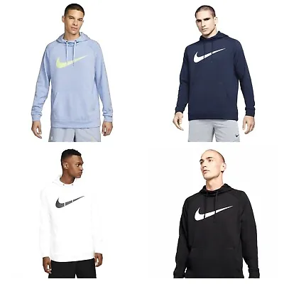 Buy Nike Men's Dri-FIT Hoody Swoosh Logo Sportswear Lightweight Pullover Hoodie • 31.99£
