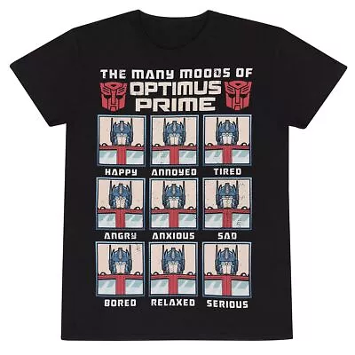 Buy ** Transformers – Many Moods Of Optimus Prime Official Licensed  T-Shirt ** • 16£