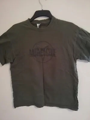 Buy Motley Crue Logo Green Shirt M Iron Maiden Motorhead Metallica Poison Ratt • 18£