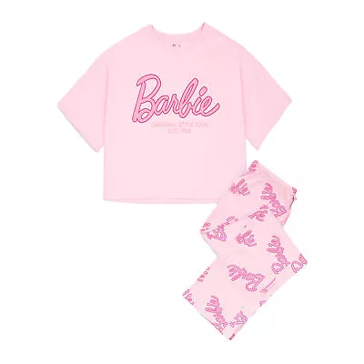 Buy Barbie Womens/Ladies Logo Pyjama Set NS7599 • 19.47£
