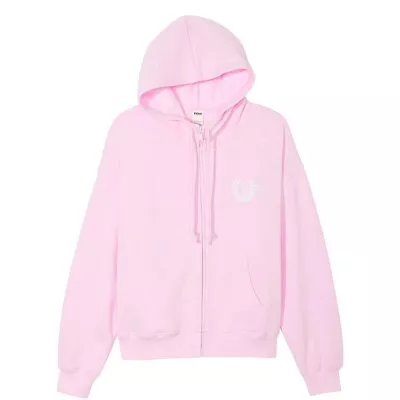 Buy VICTORIA’S SECRET EVERYDAY FLEECE RELAXED FULL-ZIP HOODIE SPRING ORCHID SIZE 2xl • 42.26£