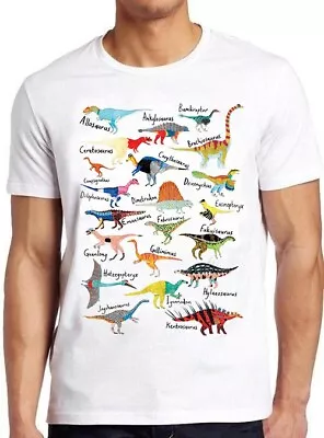 Buy Dinosaur Names Planet Universe Style Meme Joke Funny Gift Tee T Shirt M1002 • 6.35£