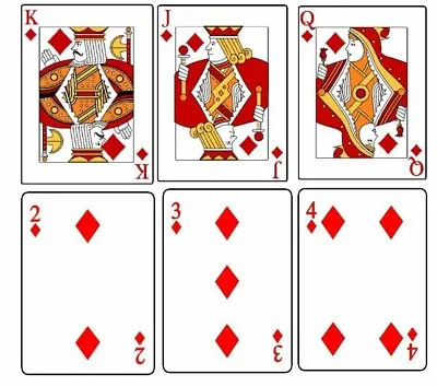 Buy Diamonds Playing Card Iron On T Shirt Transfer Various Types Large A4 Size  • 3.49£