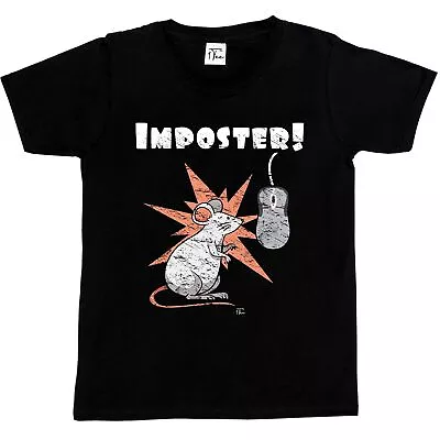 Buy 1Tee Kids Girls Imposter Mouse Computer T-Shirt • 5.99£