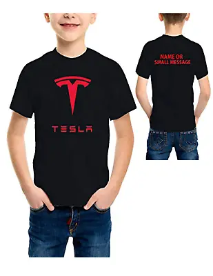 Buy Tesla Motors Elon Musk Electric Cars Trendy Geek Unisex Adult And Kids T-shirt • 8.99£