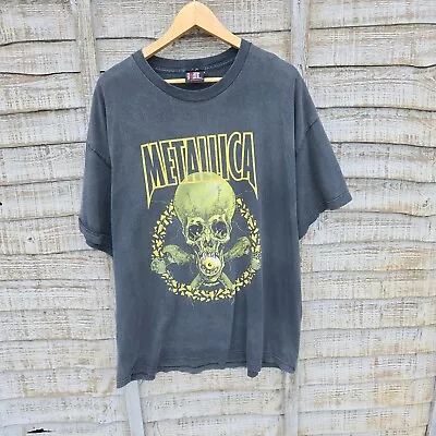 Buy Vintage Metallica No Lead Clover Pushead Band T Shirt Mens XXL. Giant Tag • 124.99£
