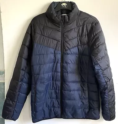 Buy Matalan Jacket Size Uk M Black Blue Puffer Padded Outdoor Casual Anorak • 14.99£