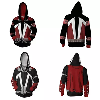 Buy Spawn Al Simmons 3D Zip Hoodies Cosplay Superhero Sweatshirt Jacket Coat Costume • 19.08£