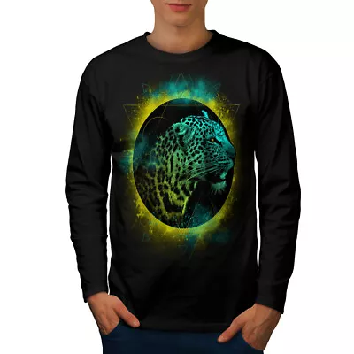 Buy Wellcoda Tiger Abstract Animal Mens Long Sleeve T-shirt, Nature Graphic Design • 24.99£