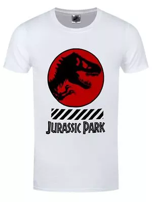 Buy Jurassic Park T-shirt T-Rex Warning Men's White • 16.99£