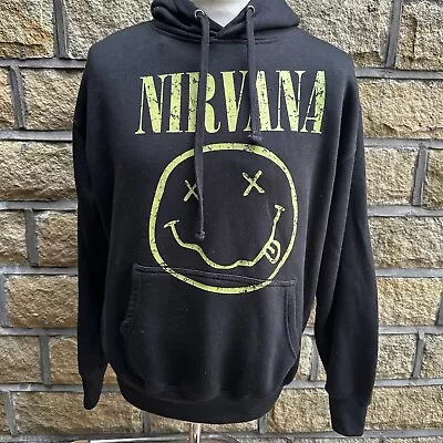 Buy BohooMan Nirvana Men’s Pullover Hoody Size XL Black • 29.99£