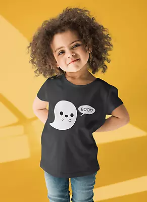 Buy Kids Halloween Cute Ghost T Shirt Girls Boys Halloween Costume Boo Ghost Trick O • 7.99£
