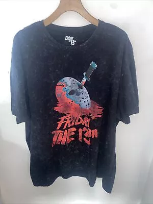 Buy Official Friday The 13th Dagger T-Shirt Jason Horror Halloween Size 2XL • 11.99£