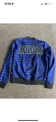 Buy Adidas Originals Snakeskin/croc NY Bomber Jacket-blue And Black-size 12 • 20£