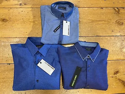 Buy 3 X REMUS UOMO® Slim Fit Shirts - 16” M/L COMBINED SRP £180 DPD NEXT DAY • 32£