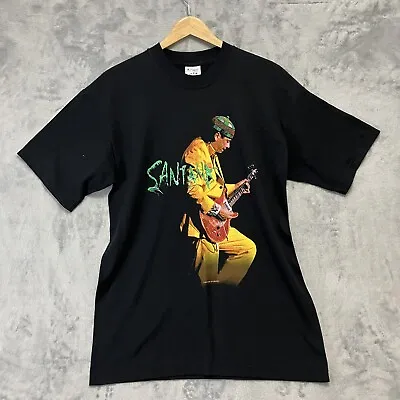 Buy Carlos Santana Vintage Supernatural 2000 T Shirt Black Screen Stars Size Medium • 32.99£