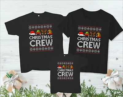Buy Christmas Crew T Shirt Matching Family Christmas Shirt Xmas Eve Party Gift Tees • 13.39£
