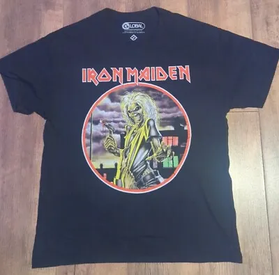 Buy Iron Maiden Mens X Pull And Bear Killers T-shirt Size Large Black Tee • 19.95£