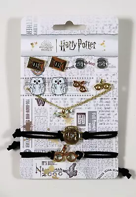 Buy Claire's Harry Potter Jewellery Set - Golden Snitch Necklace Bracelets Earrings • 9.99£