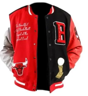 Buy Chicago Bulls Letterman Chicago Bulls Varsity Jacket - Best Seller • 96.99£