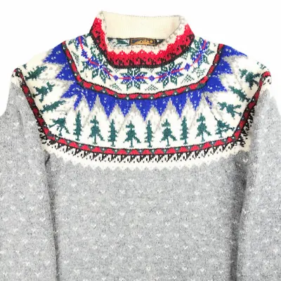 Buy Vintage Eddie Bauer Sweater Womens Size Medium Petite Holiday Christmas • 39.68£