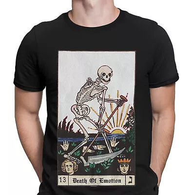 Buy Death Skeleton Tarot Card Aesthetic Gothic Tumblr 90s Vintage Mens T-Shirts #6ED • 13.49£