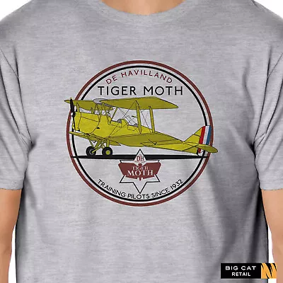 Buy Aeroclassic Vintage Tiger Moth Aircraft T-Shirt • 17.50£