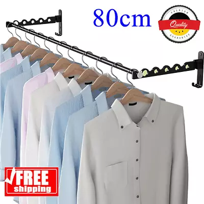 Buy Heavy Duty Industrial Pipe Clothes Rail Hanging Garment Rack Display Shelf DIY • 9.89£