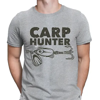 Buy Fishing T-Shirt Carp Hunter Fisherman Angler Funny Novelty Mens T Shirts #F#D • 13.49£