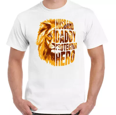 Buy Husband Daddy Protector Hero T-Shirt Father's Day Dad Gift Present Tiger King • 10.94£